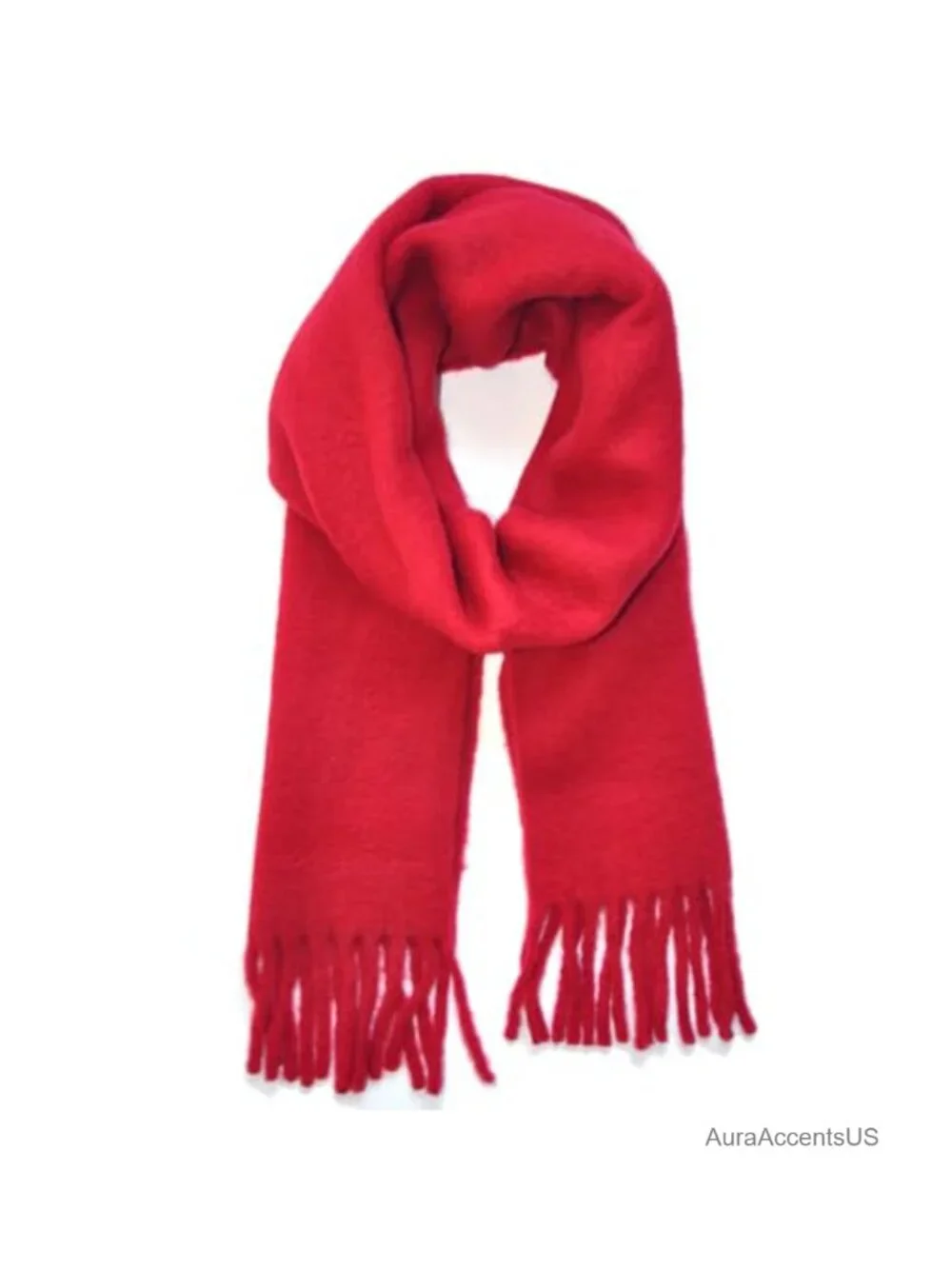 Wool Blend Scarf Shawl Wrap Long Tassel Blanket Oversized Winter Fashion Plaid